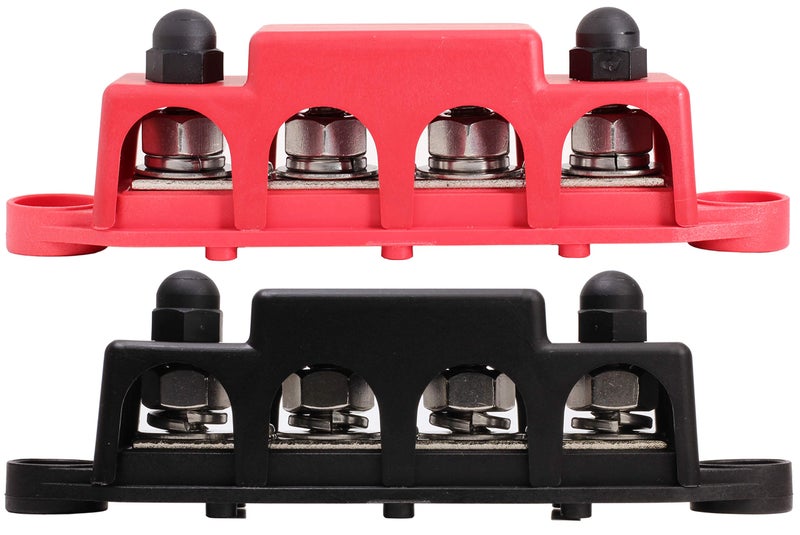 Fastronix Solutions Fastronix 3/8" 4 Stud Power and Ground Distribution Block with Cover - Image 2